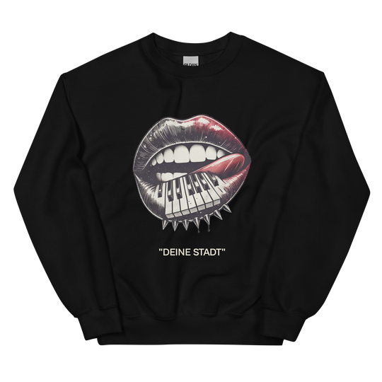 Unisex sweater - Bitter Sweet Kiss (personliggørbar)