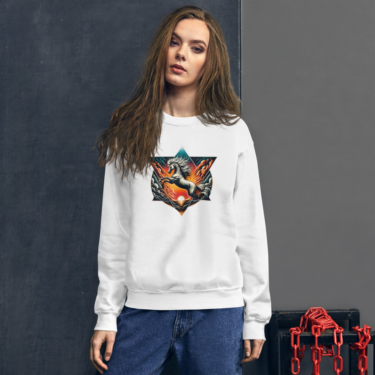 Sweater kvinder - Vilde heste er vilde