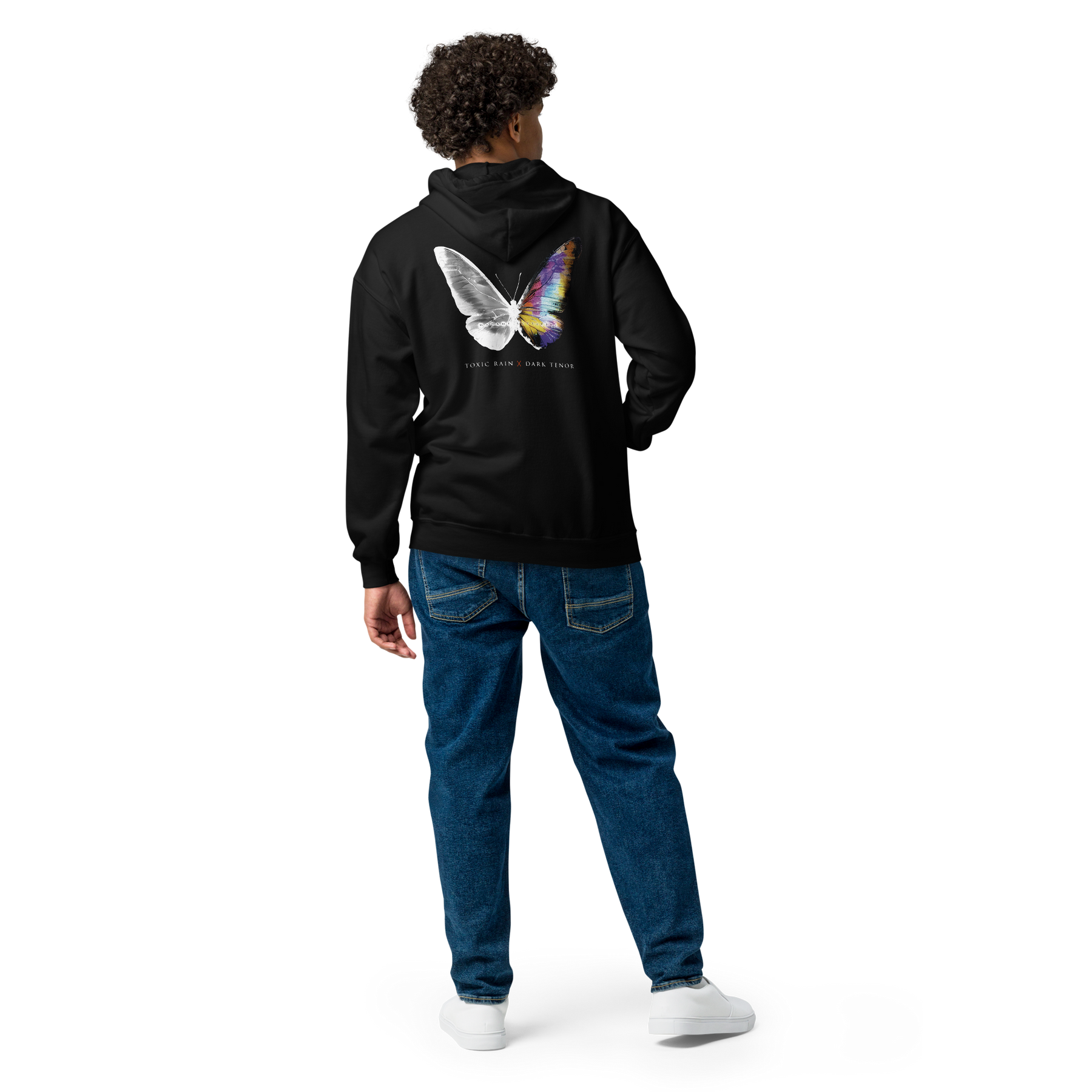 ZIPPER HOODIE Herren TOXIC RAIN MADAME BUTTERFLY SCHMETTERLING zipper-hoodie-herren-toxic-rain-madame-butterfly-schmetterling