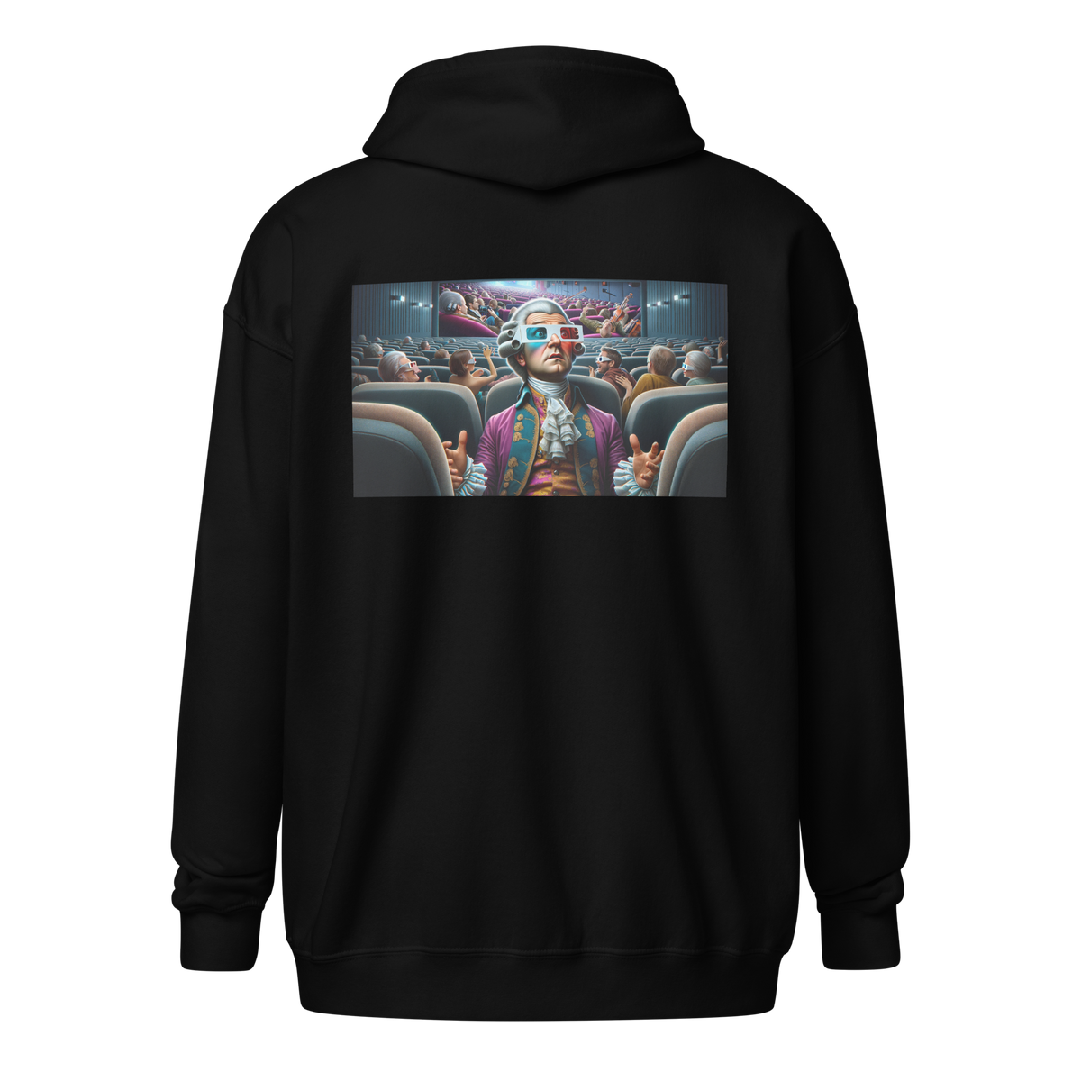 Hoodie Zipper Women - Mozart in the 3D Cinema