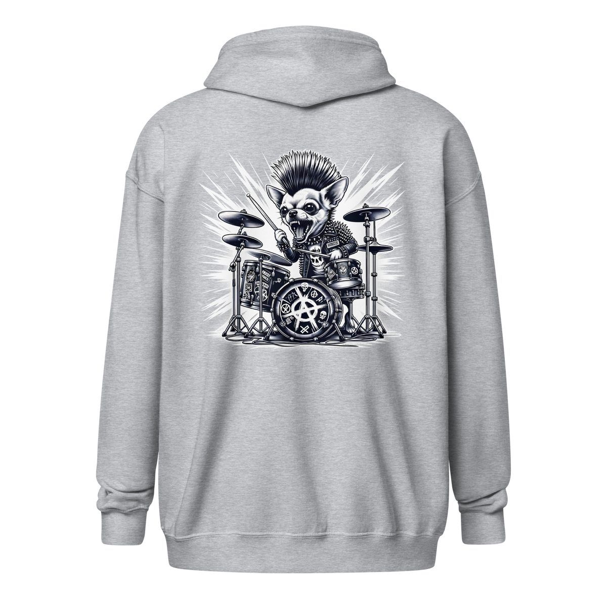 Zipper Hoodie Herren - Gizmo RoXX Drums