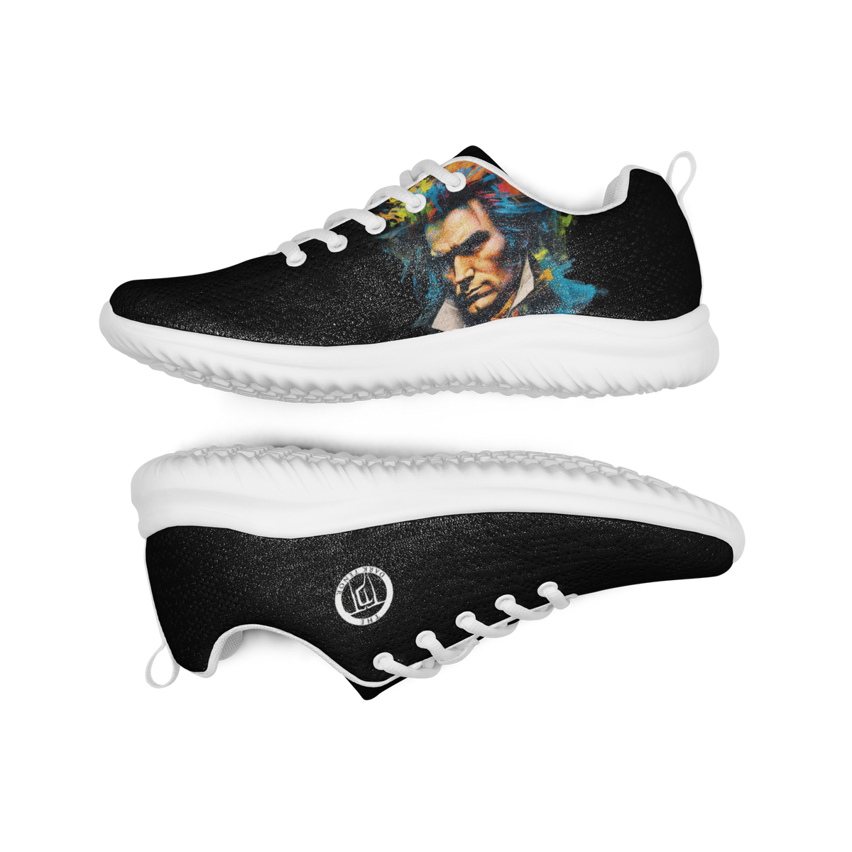 Damen-Turnschuhe - Ode an die Freude, Beethoven, schwarz