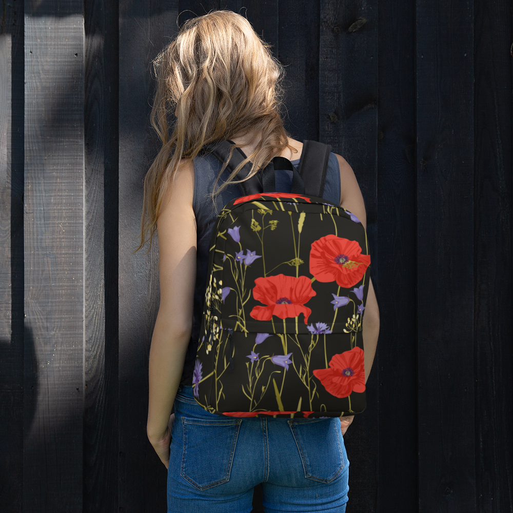 Rucksack - Mohnblumen