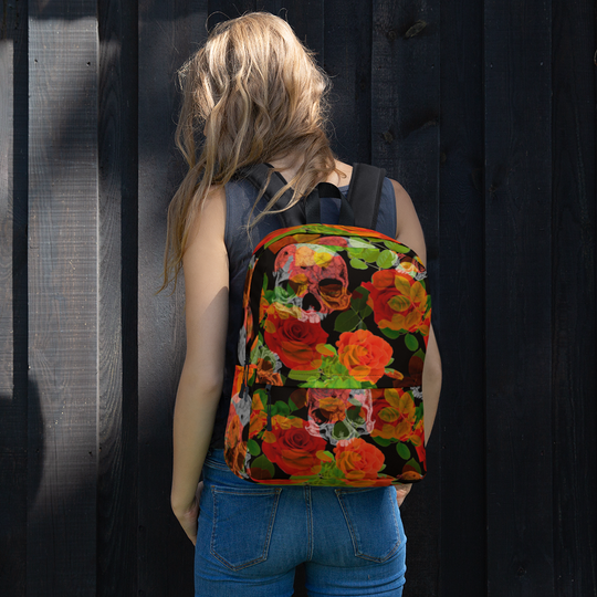 Backpack - Flowers and the Skull