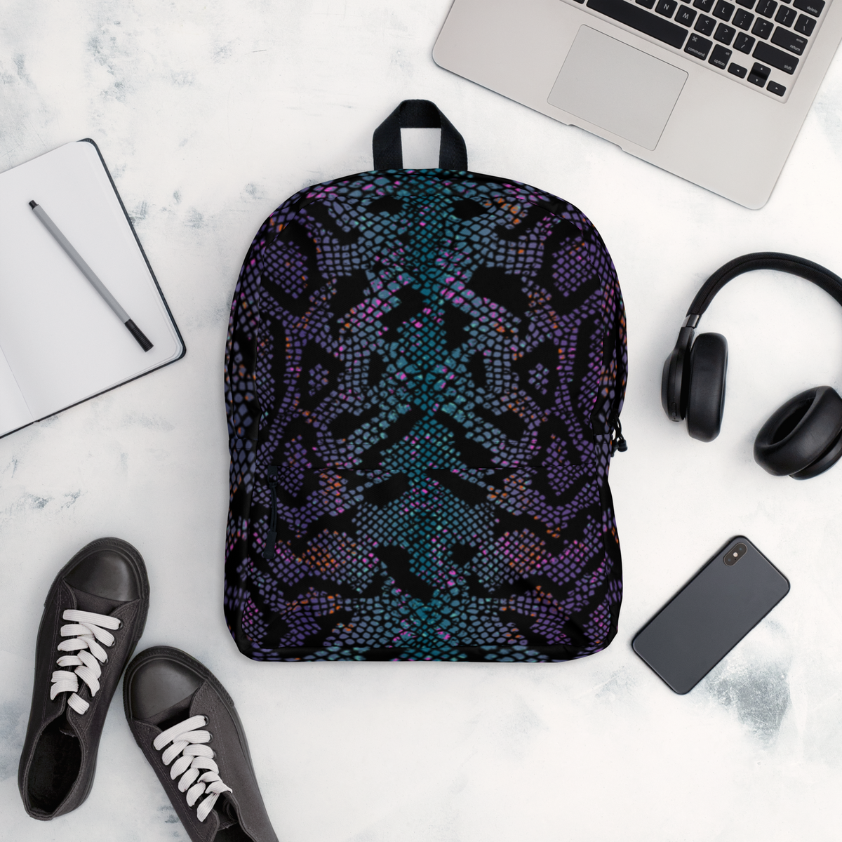 Backpack - Purple Snake