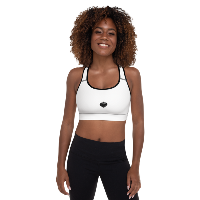 Gepolsterter Sport-BH - Darker Hearts, Black Heart