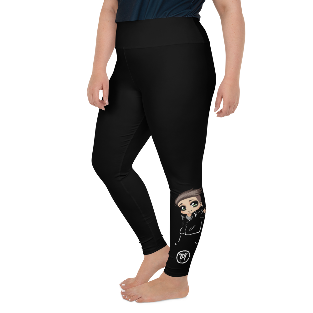 Leggings in Übergröße - Mini Dark Tenor Peace, Black