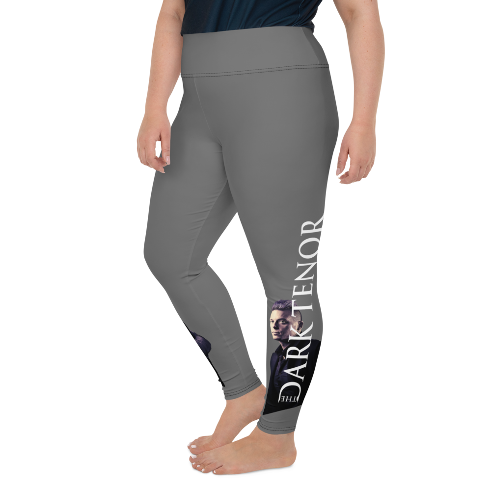 Plus Size Leggings - Ultraviolet Hearts, The Phantom &amp; Billy, anthracite