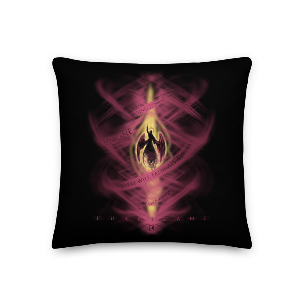 Premium Pillow - Hurricane med tekster