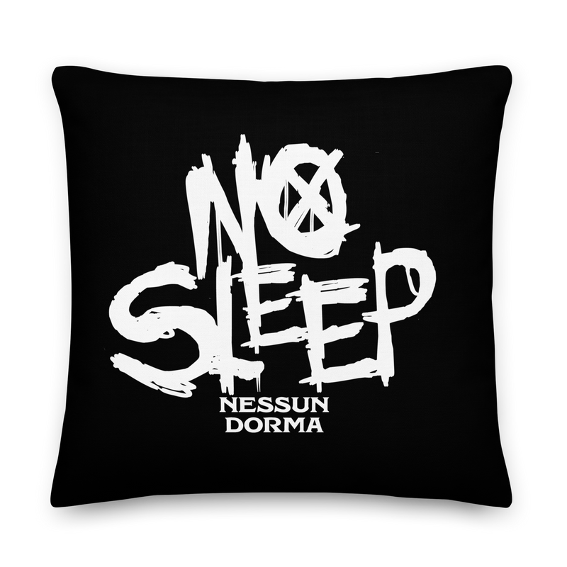 Premium-Kissen - No Sleep (Nessun Dorma)