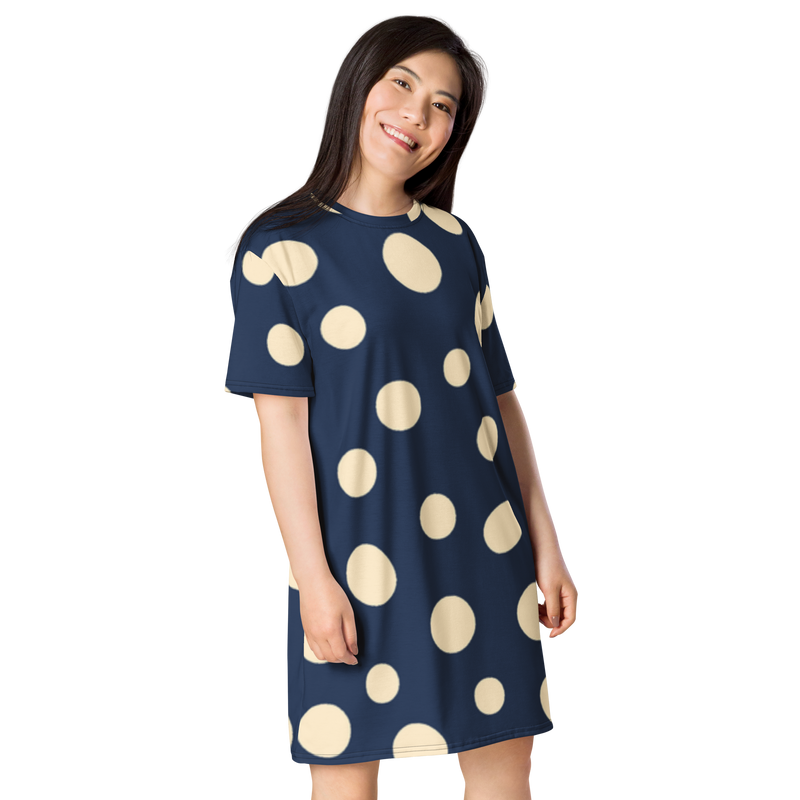 Premium T-Shirt-Kleid - Dots
