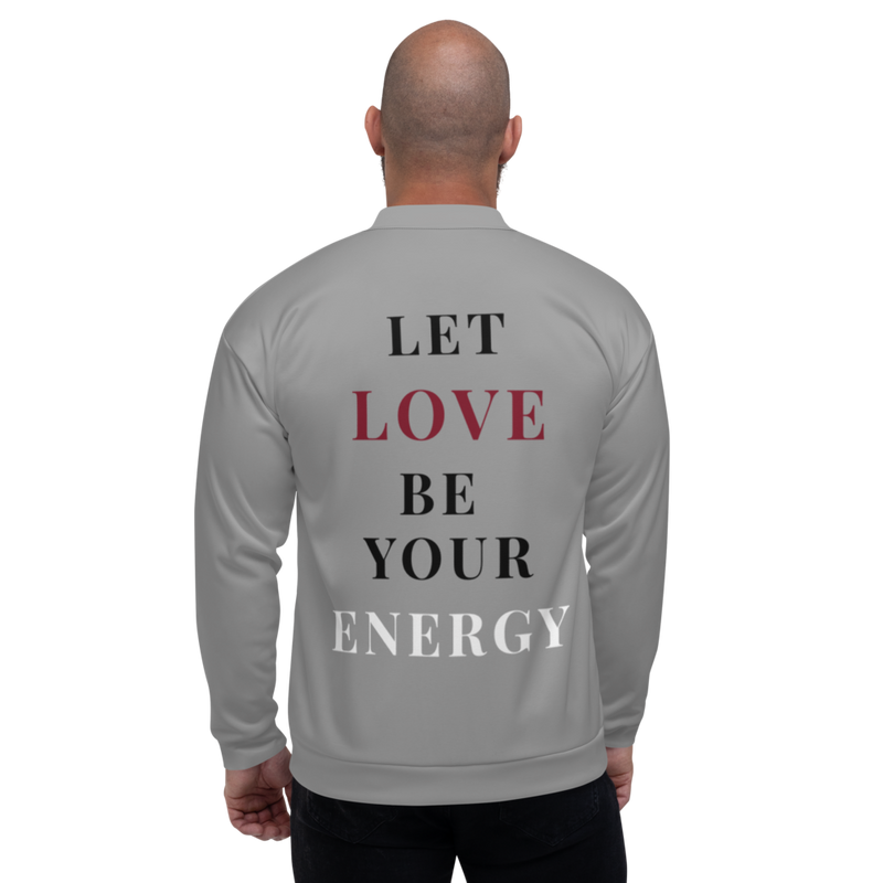 Bomberjacke Herren - Let Love Be Your Energy, Graphit
