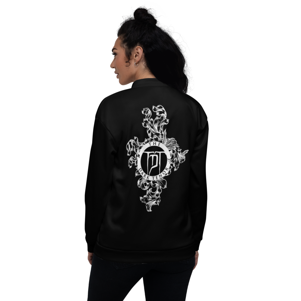 Bomber Jacket Women - Coat of Arms Floral, black