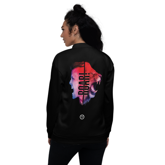 Bomber Jacket Women - When You Roar, Black