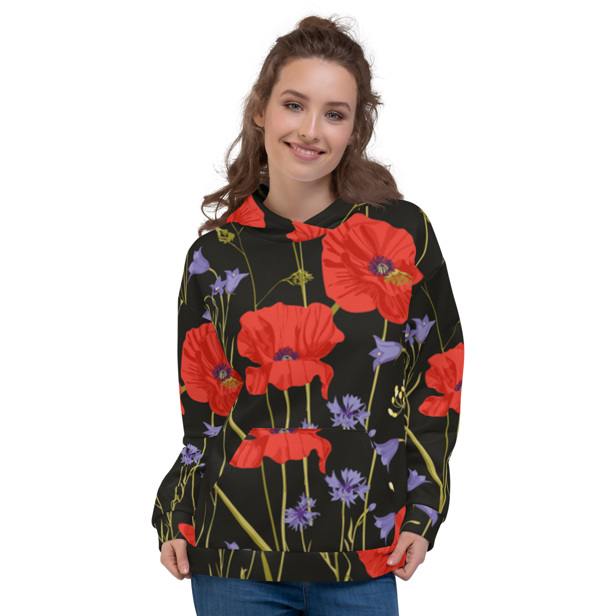 Hoodie Women - Poppies