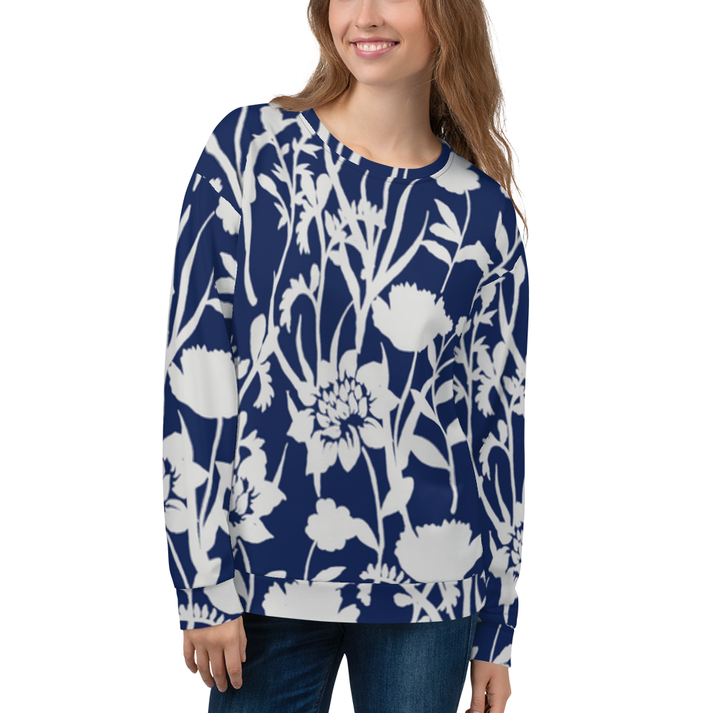 Pullover Damen - Blaue Blume