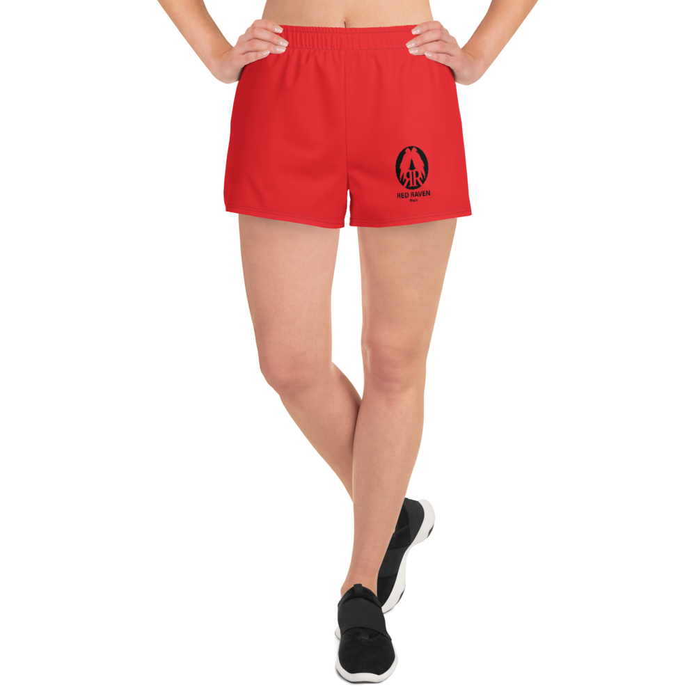 Kurze Hose Damen - Red Raven Music Logo, rot