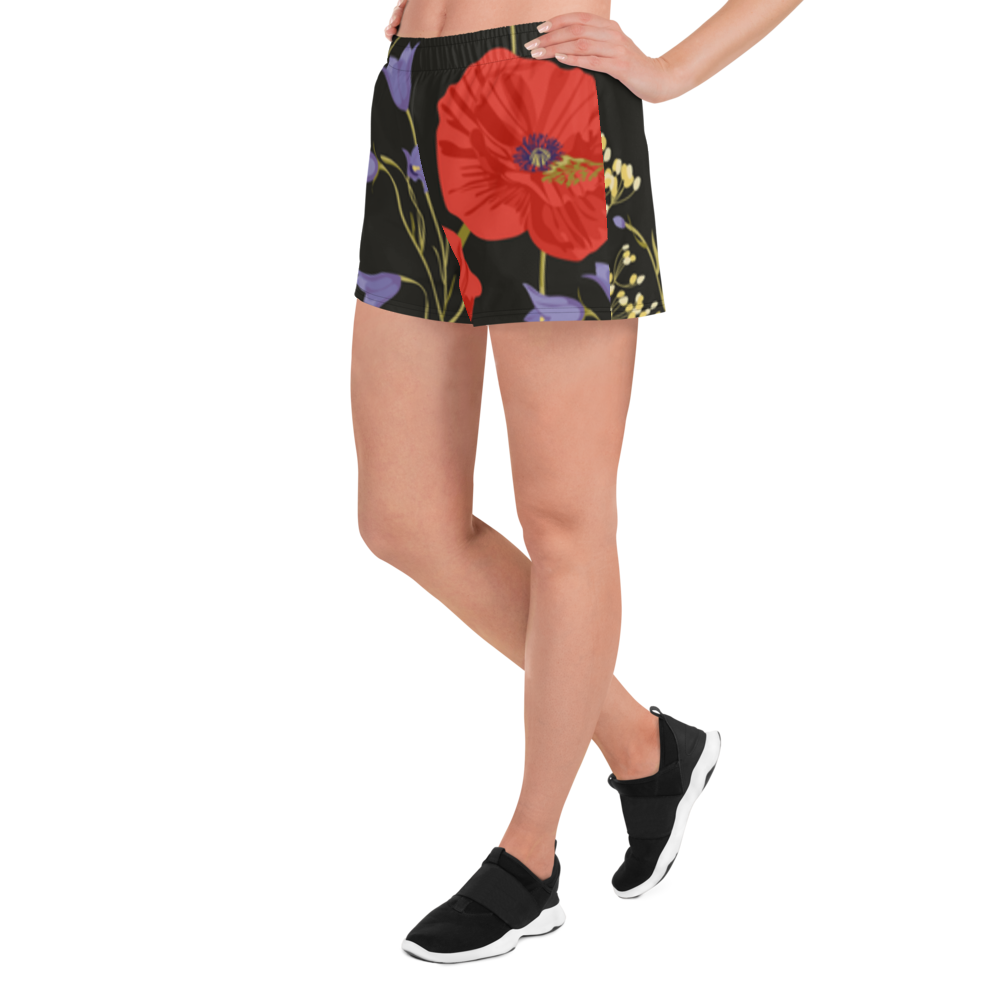 Kurze Hose Damen - Mohnblumen