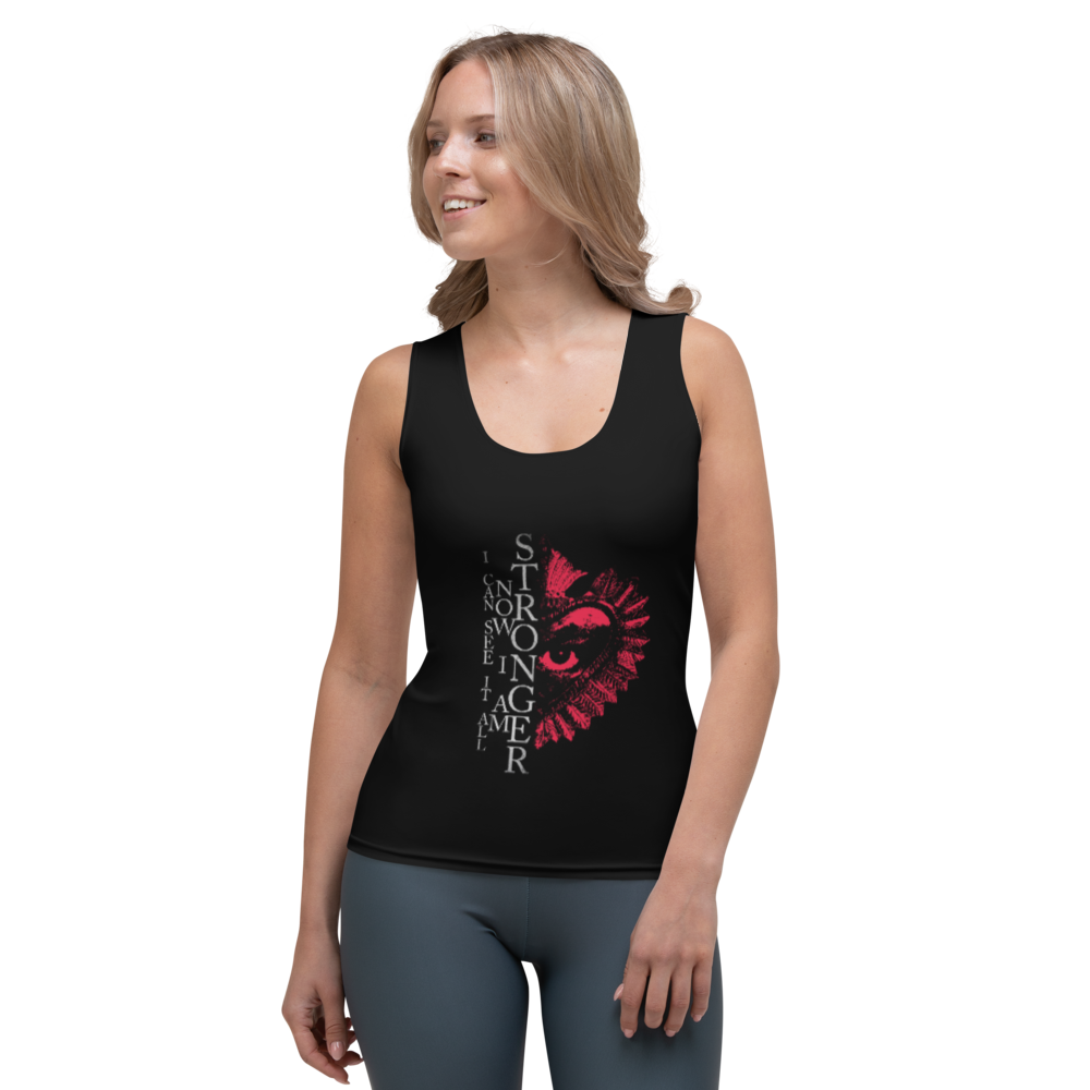 Premium tank top women - Now I Am Stronger, Darker Hearts, black