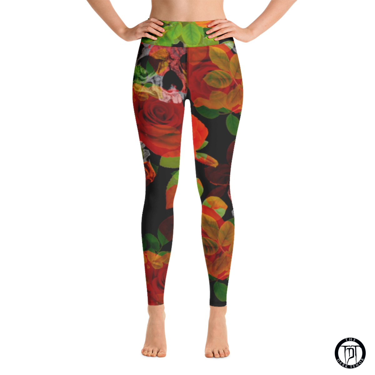 Leggings - Flowers and the Skull