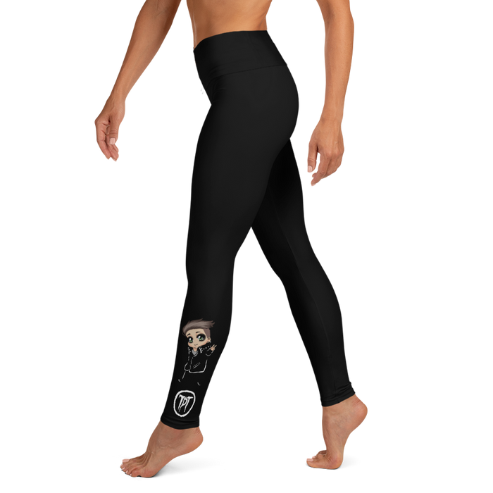 Leggings - Mini Dark Tenor Peace, Black