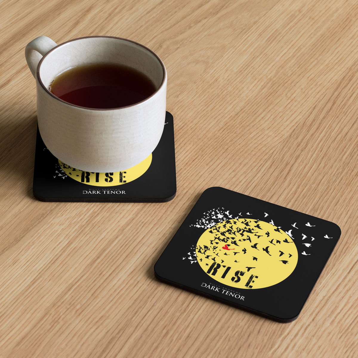 Cork Coaster - Rise, Sun and the Raven
