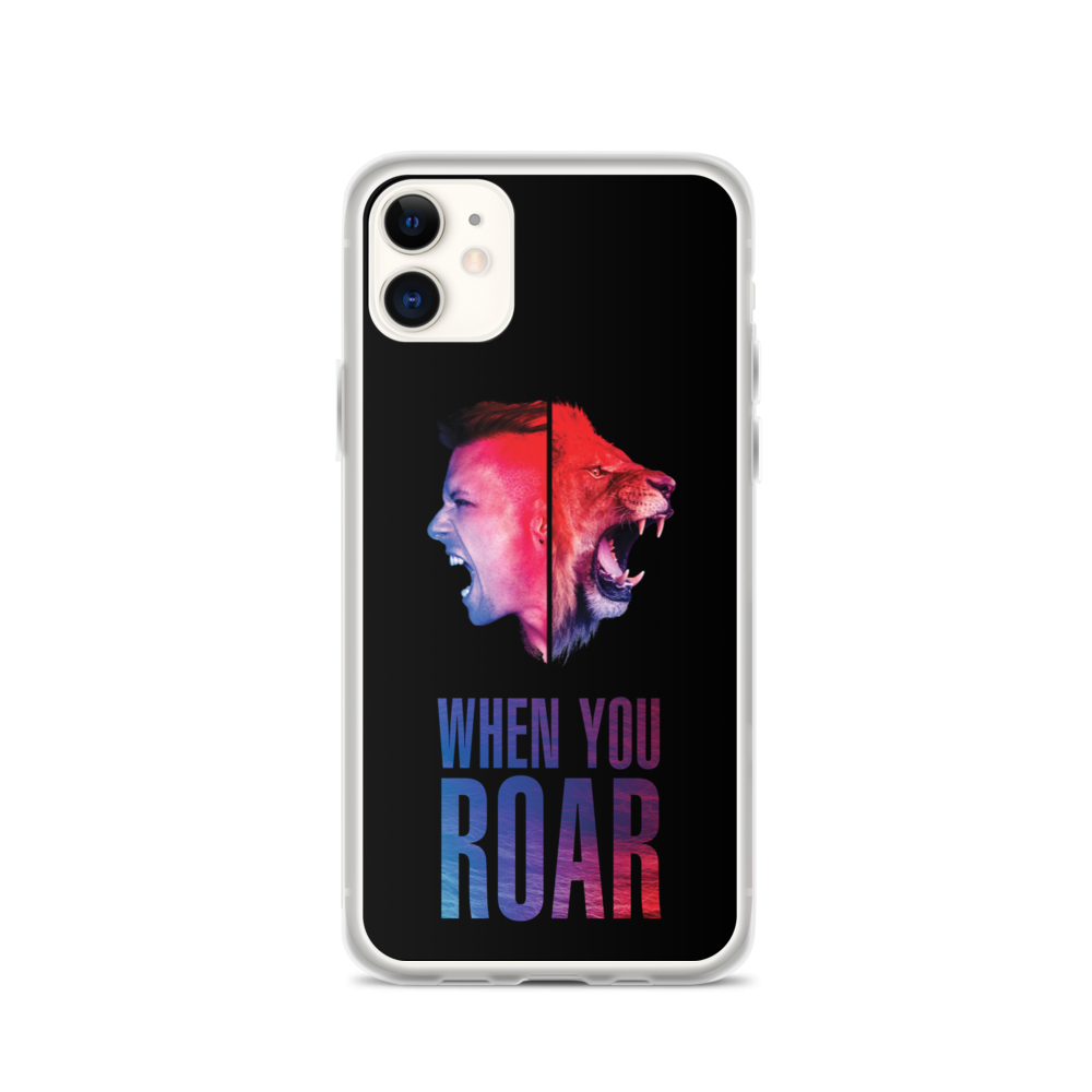 Apple iPhone Handyhülle - When You Roar, Schwarz