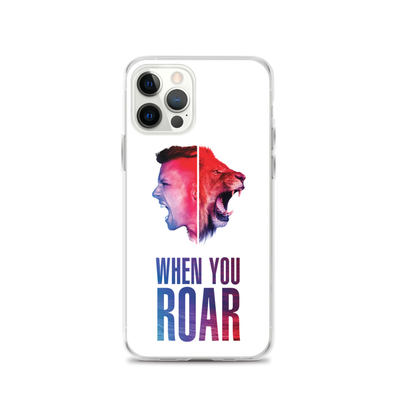 Apple iPhone Handyhülle - When You Roar, Weiss