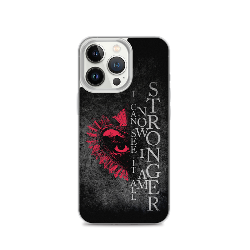 Apple iPhone-Hülle - Now I Am Stronger, Darker Hearts