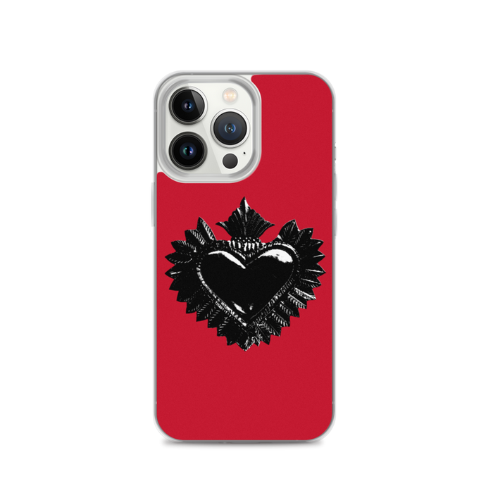 Apple iPhone-Hülle - Darker Hearts, rot