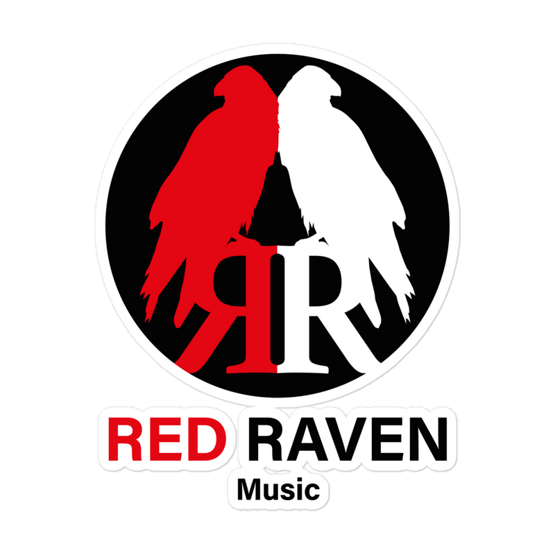 Aufkleber - Red Raven Music Logo