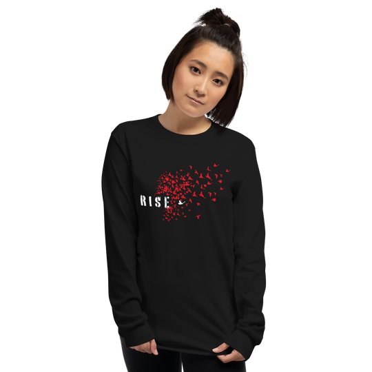 Langarmshirt Damen - Rise, Red Raven