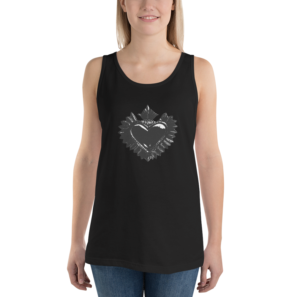 Tank top women - Darker Hearts, Black Heart, Black on Black