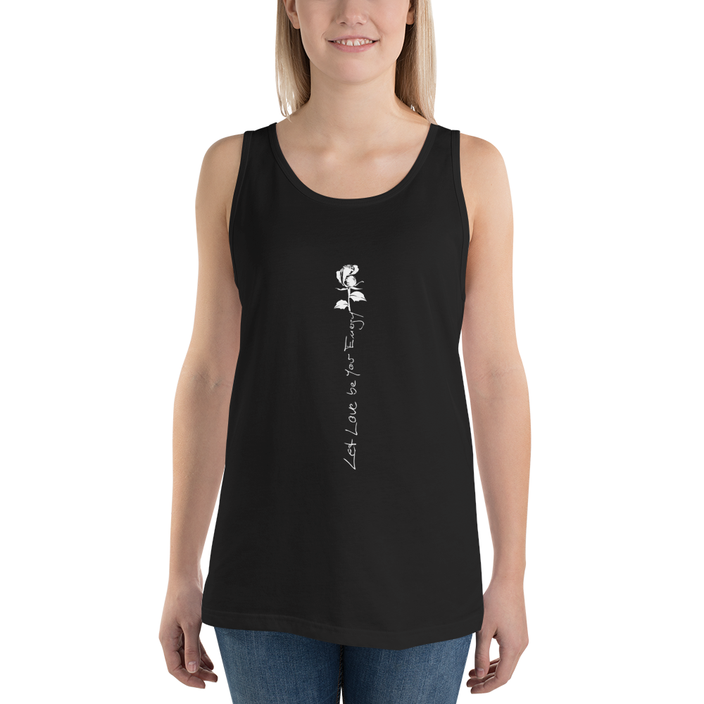 Tanktop kvinder - Let Love Be Your Energy, hvid rose