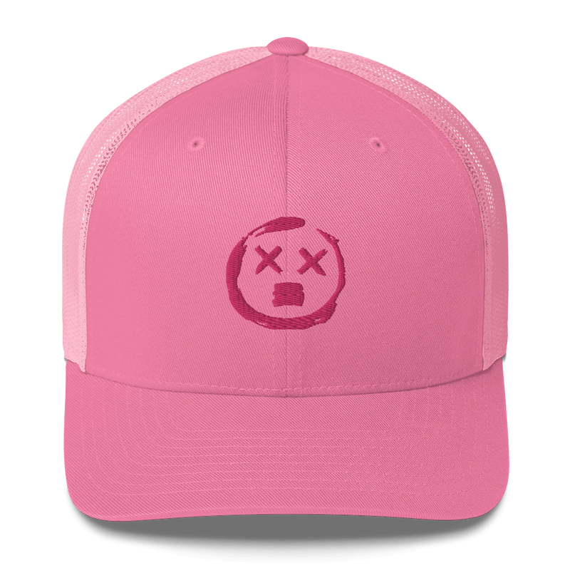 Trucker-Cap - Bestickt, Eyes XX, No Sleep (Nessun Dorma), pink pink