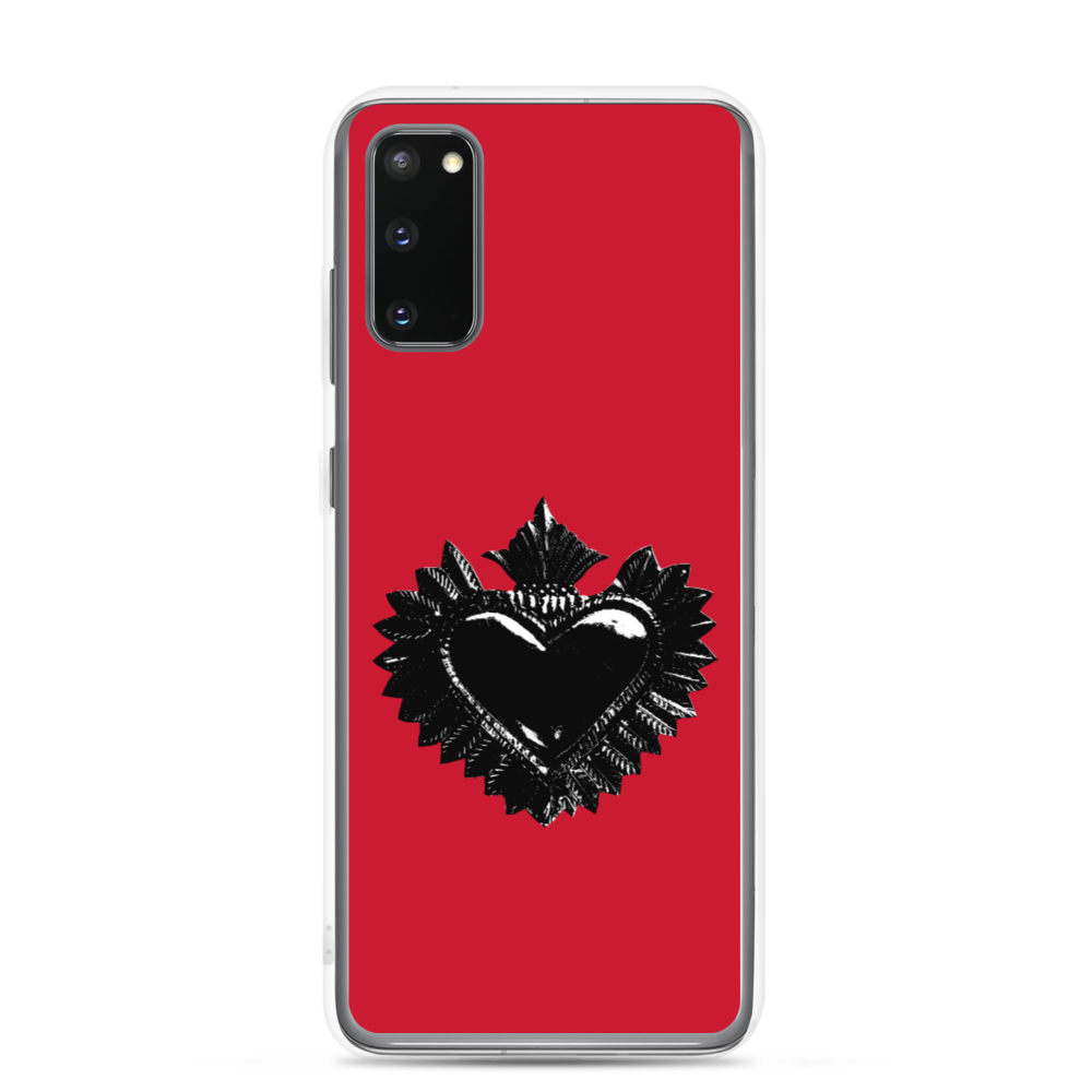 Samsung-Handyhülle - Darker Hearts, Black Heart, rot