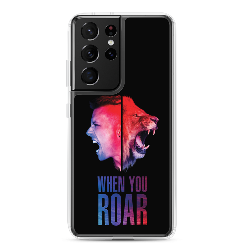 Samsung Handyhülle - When You Roar, Schwarz