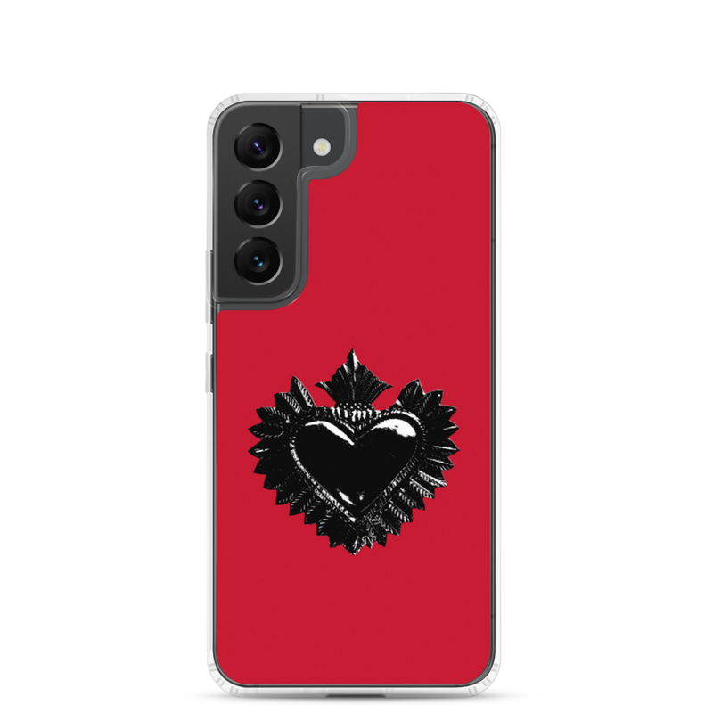 Samsung-Handyhülle - Darker Hearts, Black Heart, rot
