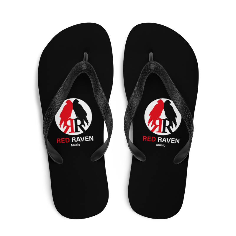 Flip-Flops - Red Raven Music Logo, schwarz