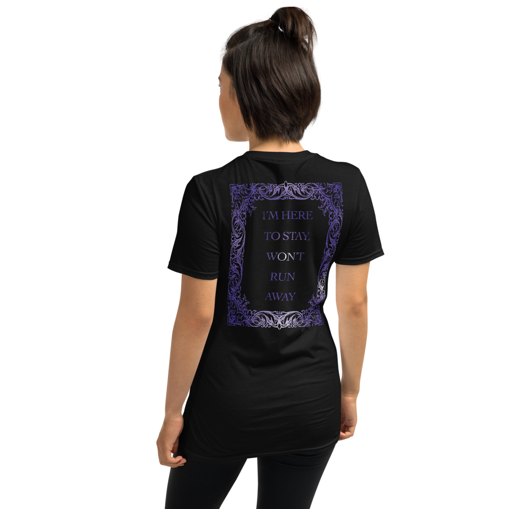 T-SHIRT LYRICS DAMEN - I´M HERE TO STAY - UNFORGETTABLE, SCHWARZ