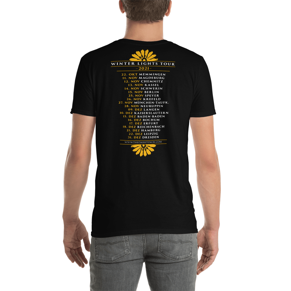 T-Shirt Herren - Winter Lights Tour 2021, Wappen, schwarz