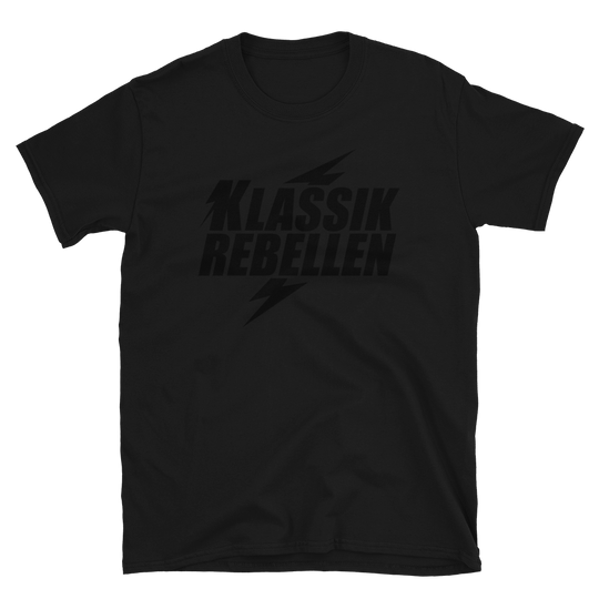 T-shirt Damer - Classic Rebels, sort på sort