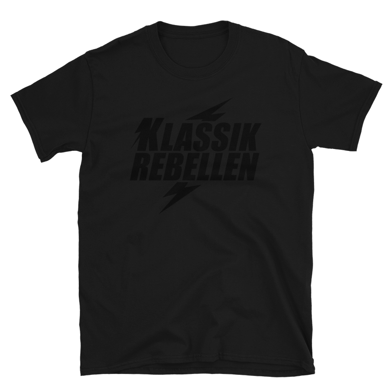 T-Shirt Damen - Klassik Rebellen, black on black