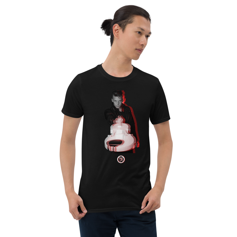 T-Shirt Herren - Geige, Rebel Red Shadow