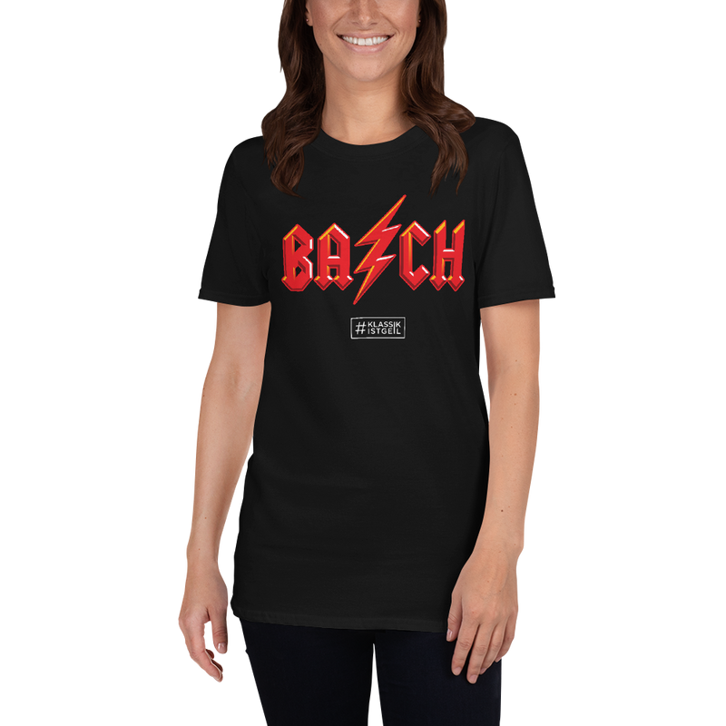 T-Shirt Damen - Bach Logo, schwarz