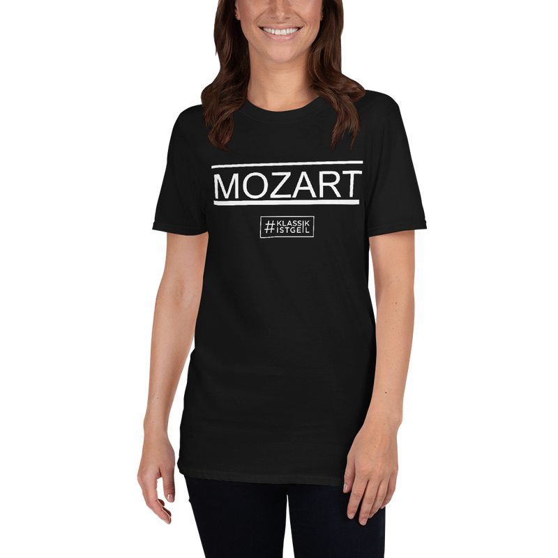 T-Shirt Damen - Mozart Logo, schwarz