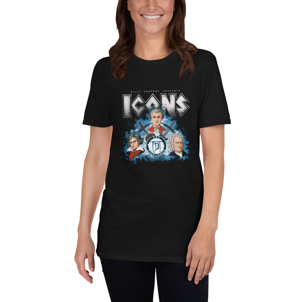 T-shirt women - ICONS TRIO, black