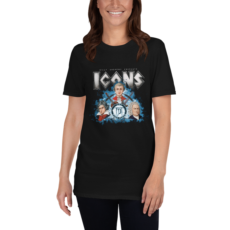 T-Shirt Damen - ICONS TRIO, schwarz