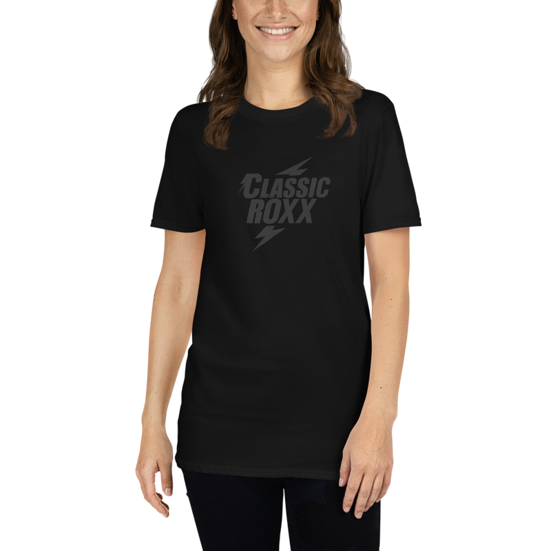 T-Shirt Damen - Classic RoXX Logo, black on black