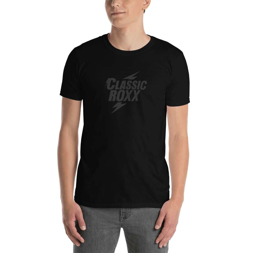 T-Shirt Men - Classic RoXX Logo, black on black